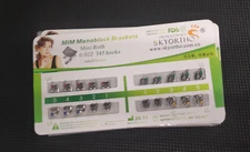 10 Sets Dental Metal Bracket MIM Monoblock Mini Roth 022 345 hooks Mesh Base