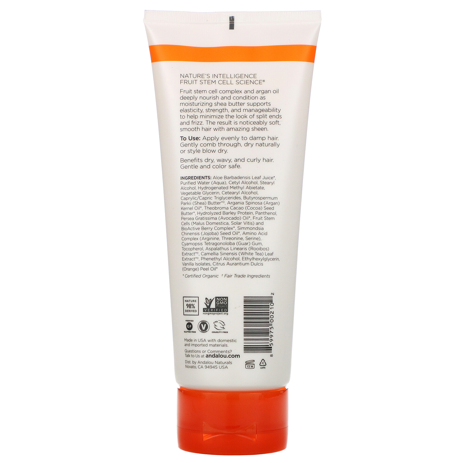 Styling Cream, Argan Oil and Shea, Moisture Rich, 6.8 fl oz (200 ml)
