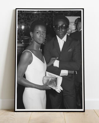 Cicely Tyson & Miles Davis Foto/Poster bis 36 Zoll