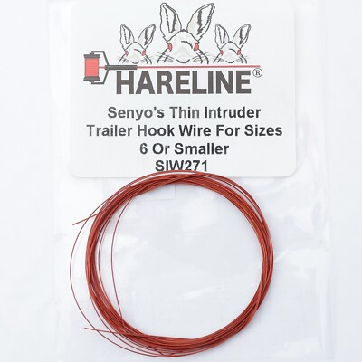 Hareline Senyo's Thin Intruder Trailer Hook Wire Sizes 6 Or Smaller - Copper