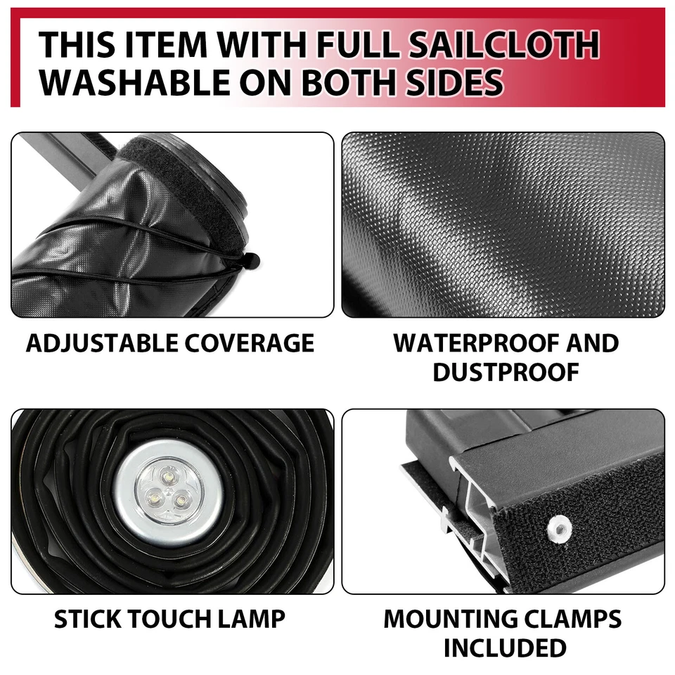 For Chevy Silverado Sierra 1500 1988-2007 Soft Roll-Up 6.5ft Bed Tonneau Cover - Image 3 of 4