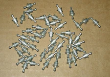 50 NOS TURRET LUGS-TERMINALS-TINNED BRASS-GREAT FOR DIY TUBE AMP USA SELLER