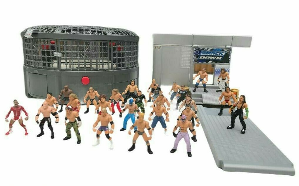 wwe elimination chamber playset jakks