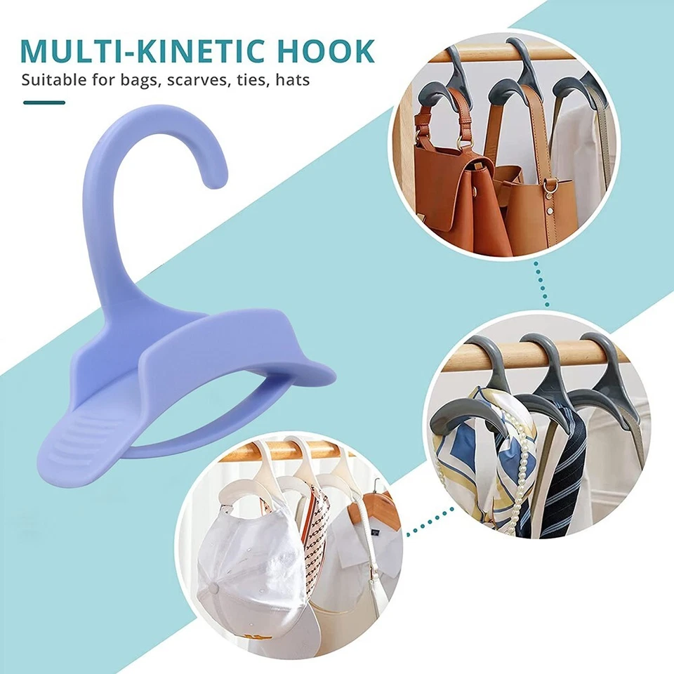 Ganchos para colgar bolsas de almacenamiento de 2 piezas para organizador de armario bolso accesorio para colgar Foto 2 de 4