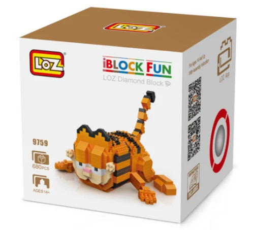 Garfield Lie Down LOZ Diamond Building Blocks iBlock Fun - Image 2 of 3