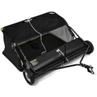 42" Tow Behind Lawn Sweeper Leaf Collector Sweeper for Lawn 20 Cu FT Capacity