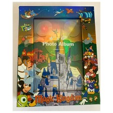 Disney Magic Kingdom 7" x 5.5" Photo Album with 4" x 6" pages for 100 Photos