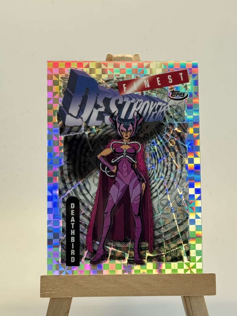 2025 Topps Finest X-Men '97 Destroyers Deathbird #69 Laser Refractor 60/97 SP