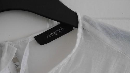 AUTÓGRAFO MARCAS M&S TALLA 14 VER A TRAVÉS DE LA PLAYA CUBRE TOP VER A TRAVÉS BLUSA - Imagen 4 de 6