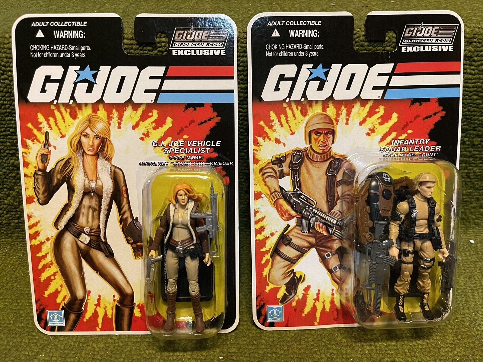 GI Joe Collectors Club Exclusive 1 - 05 Cover Girl And 1 - 06 Grunt
