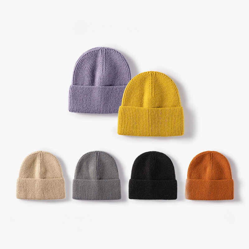 Women Men Warm Soft Slouchy Beanie Winter Knit Cuffed Hats  display picture 1