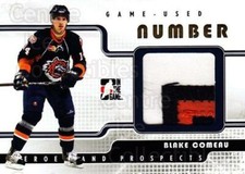 2008-09 ITG Heroes and Prospects Number Gold 1/1 #2 Blake Comeau
