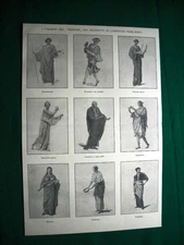 In 1924 figures of Nero from the sketches of L. Pogliaghi + Act I the Appian Way