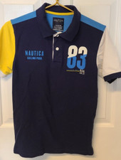 NAUTICA Sailing Prod. 83 Seafarer Races USA Polo Shirt Youth Size L 14-16
