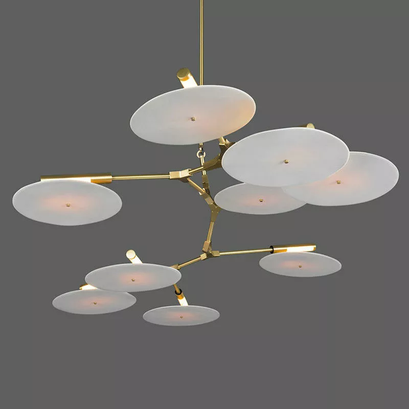 Modern 3 11 lights CD Record Flying Saucer Chandelier Suspension