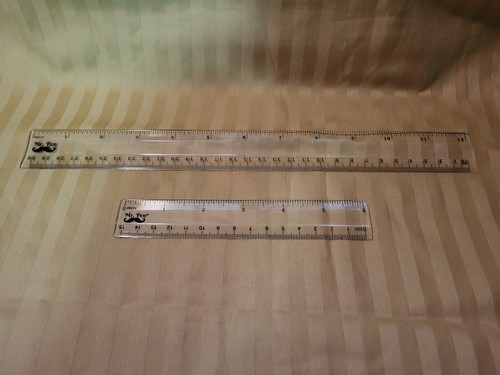Mr Pen Mustache Rulers (2 Pack) Clear, Drawing, School, Classroom ...