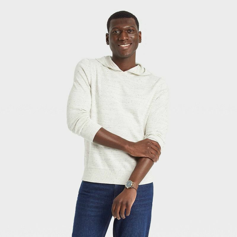 Hooded Pullover Sweater, Standard Fit 