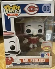 Funko Pop MLB Mr Redlegs #03 Cincinnati Reds Mascot Vaulted Vinyl Figure