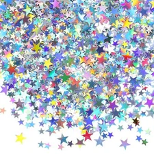 60g Star Confetti Glitter Star Table Confetti Metallic Foil Stars for Party W...