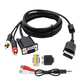 1.8m VGA Cable W/Adapter For Dream-cast DC Game Console Audio Adapter