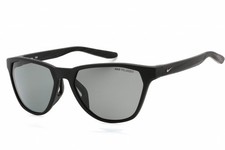 NIKE MAVERICK RISE P DQ0868 011 Sunglasses Black Frame Grey Polarized