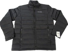 New ULINE Mens Sizes M-2XL Puffy Black Coat jacket