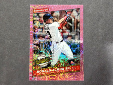 Ronald Acuna Jr. 2020 Donruss Highlights PINK FIREWORKS #H-9