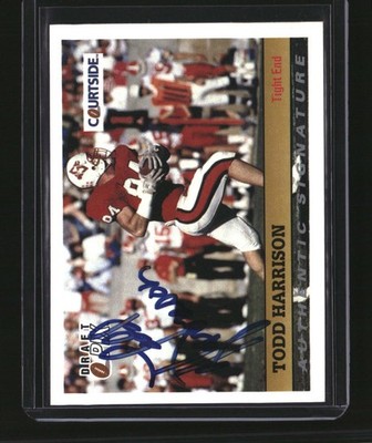1992 Courtside Draft Pix #109 Todd Harrison Authentic Signatures