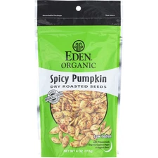 Eden Organic Spicy Pumpkin Dry Roasted Seeds 4 Oz