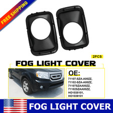 Pair Fog Light Trim Cover For Honda Pilot 2009 2010 2011 Lamp Bezel Lh Rh Sides Pair Fog Light Trim Cover For Honda Pilot 2009 2010 2011 Lamp Bezel Lh Rh Sides