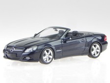 Mercedes R230 SL-class 2008 blue diecast model car 940037531 Maxichamps 1:43