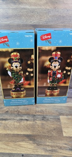 Disney 15 Zoll Mickey Mouse & Minnie Mouse Nussknacker 2er Set NEU im Karton - Bild 7 von 13