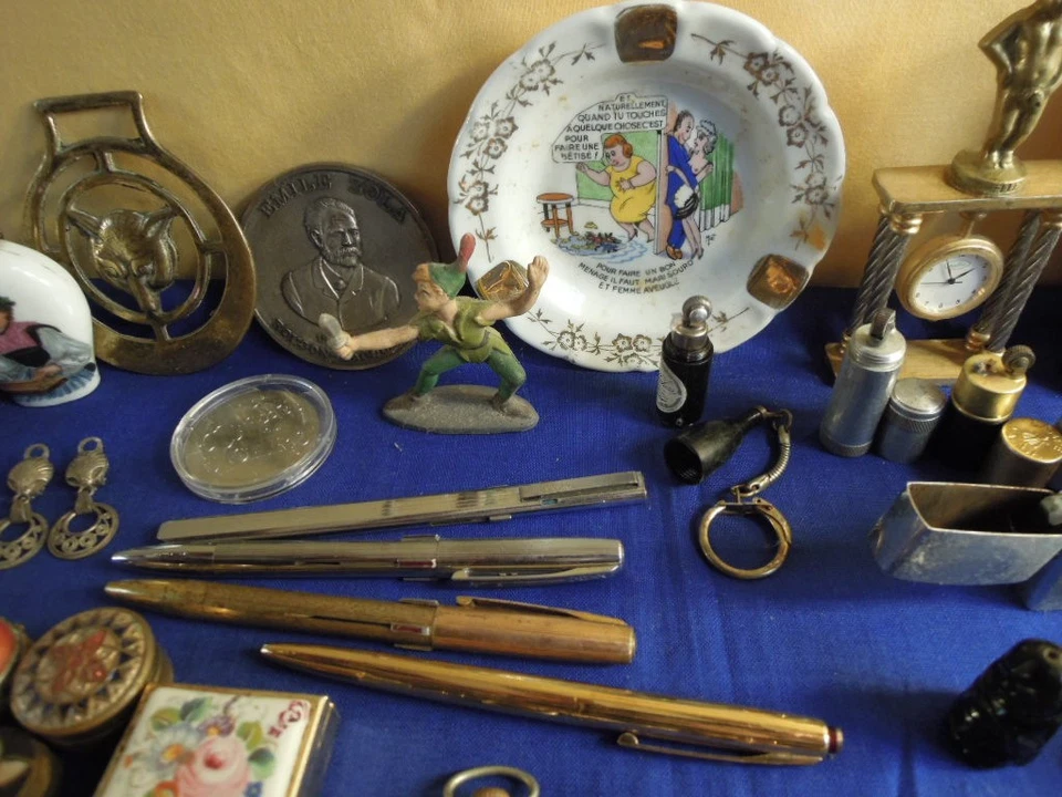 Lot Brocante Fond de Tiroir Objets Collection anciens vintage - Photo 3/4