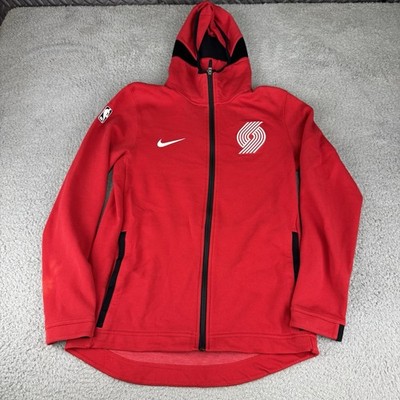 Nike Portland TrailBlazers Tech Fleece Dri Fit Full Zip Hooded Warmup Jacket S