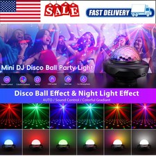 Disco Party Lights Strobe RGB LED Dj Ball Sound Activated Club Dance Stage Light