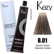 Natural Light Ash Blonde Hair Dye 8.01 Kezy Involve Color 100ml