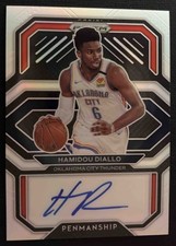 2020 Panini Prizm Hamidou Diallo #PE-HDI Penmanship Prizms Silver Auto