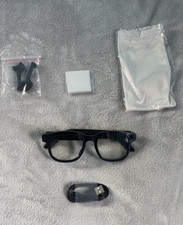 AI Smart Eyewear Bluetooth Smart Glasses Black Frame w/ Case, Lenses & Extras