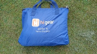 HI GEAR Gobi 4 Tent Carpet in Carry Bag Waterproof Backing Camping Mat Picnic
