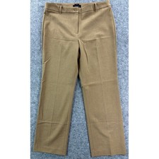 Talbots Women's Khaki HERITAGE Straight leg Dress Trouser Pant sz 14 15678 NEW