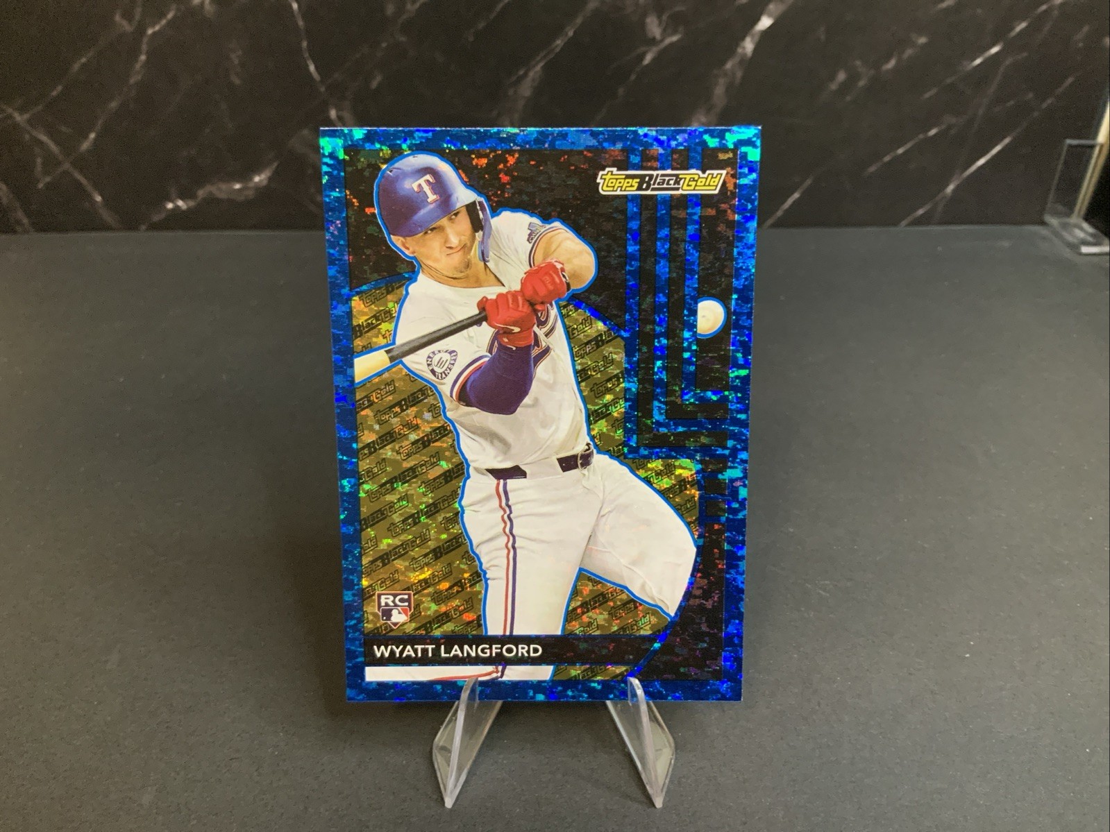 2024 Topps Update Series - Topps Black Gold Wyatt Langford #BG-10 Blue (RC)