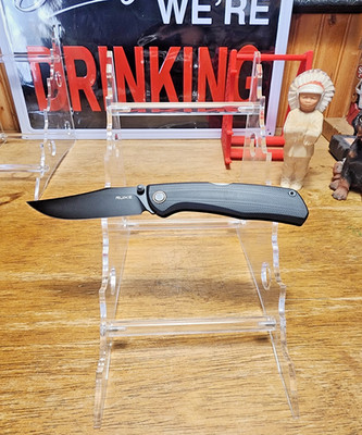 RUIKE P882 Folding Knife 3.25'' Black 12C27 Sandvik Steel Blade Black G10 Handle