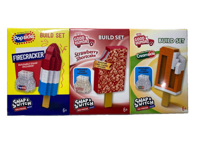 Snap & Switch Ice Cream Trio Build Sets 405 Pcs Total