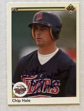 Chip Hale 1990 Upper Deck ON-CARD AUTO Buyback HA Retrograph Twins UofA Signed