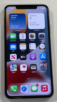 APPLE IPHONE 11 PRO MAX 256GB SILVER (CARRIER UNLOCKED) USED. | eBay