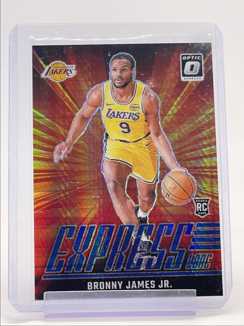 BRONNY JAMES JR. 2024-25 OPTIC EXPRESS LANE ROOKIE BLUE HYPER RC /175 Q3315