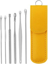 6-Piece Ear Wax Removal Kit Portable Ear Cleaner with Stainless Steel