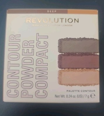 Makeup Revolution London Contour Powder Compact DEEP 0.24 oz Palette NIB!