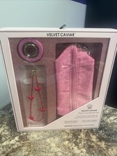 VELVET CAVIAR Phone Accessories Set Travel Bag  Grip  Bracelet - Pink Leopard