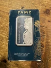 PAMP LADY FORTUNA 45th ANNIVERSARY 1oz SILVER BAR 999